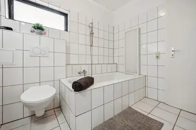 Ein Badezimmer in der Unterkunft DA01 Monteurswohnung in Dieburg!