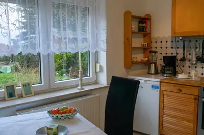 Küche/Küchenzeile in der Unterkunft Ferienwohnung in Wörrstadt