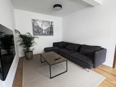 Ein Sitzbereich in der Unterkunft Schönes, geräumiges Zuhause