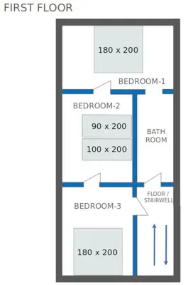 Grundriss der Unterkunft Schönes, geräumiges Zuhause