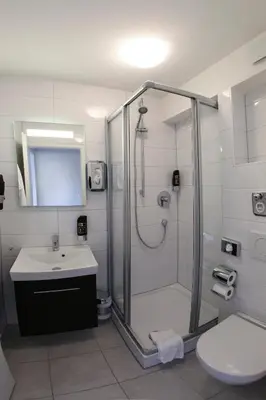 Ein Badezimmer in der Unterkunft Mille Stelle Hotel