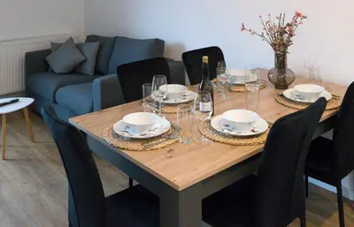 Ein Sitzbereich in der Unterkunft Casa Lorsch 2