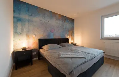 Ein Bett oder Betten in einem Zimmer der Unterkunft Casa Lorsch 2