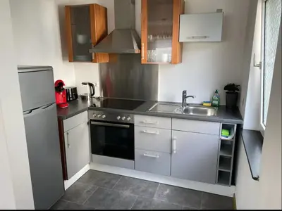 Küche/Küchenzeile in der Unterkunft ImmerFrei Apartments