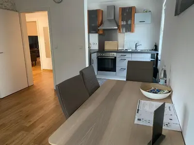 Küche/Küchenzeile in der Unterkunft ImmerFrei Apartments