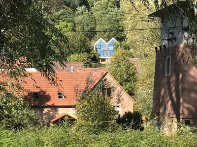 Das Gebäude in dem sich die Ferienwohnung befindet