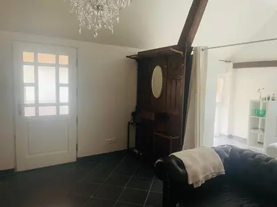 Ein Bett oder Betten in einem Zimmer der Unterkunft Monteurwohnung Ferienwohnung