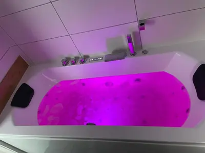 Ein Badezimmer in der Unterkunft Ferienstüble im Zabergäu- Ferienwohnung