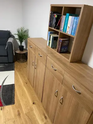 Ein Sitzbereich in der Unterkunft Ferienstüble im Zabergäu- Ferienwohnung