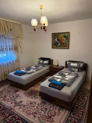 Ein Bett oder Betten in einem Zimmer der Unterkunft KRAICHGAU # 3-ZKB mit Balkon im EG, Monteurzimmer