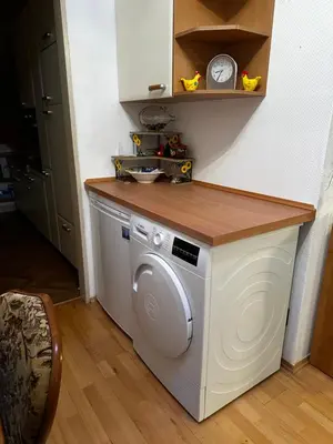 Küche/Küchenzeile in der Unterkunft KRAICHGAU # 3-ZKB mit Balkon im EG, Monteurzimmer