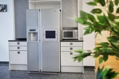 Küche/Küchenzeile in der Unterkunft IDEE Living: Design-Apartment- Netflix - 6 Pers
