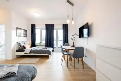 Ein Bett oder Betten in einem Zimmer der Unterkunft SU02 Work & Stay in Groß-Gerau!