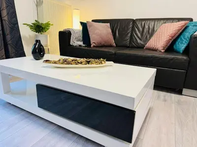 Ein Sitzbereich in der Unterkunft StephBy Home