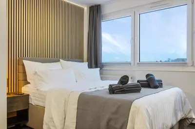 Ein Bett oder Betten in einem Zimmer der Unterkunft Appartement für 1-2 - WLAN - Parkplatz - Homeoffice
