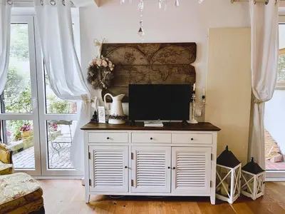 TV/Unterhaltungsangebot in der Unterkunft Einliegerwohnung in einer Mühle vor den Toren Frankfurts, ideal für Messegäste oder Stop Over