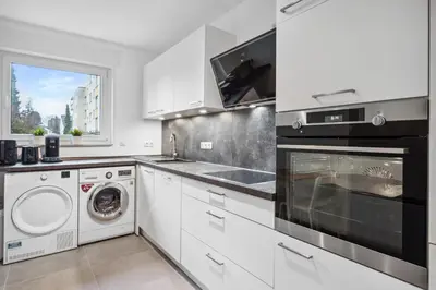 Küche/Küchenzeile in der Unterkunft SC01 Großes Apartment bei FFM!