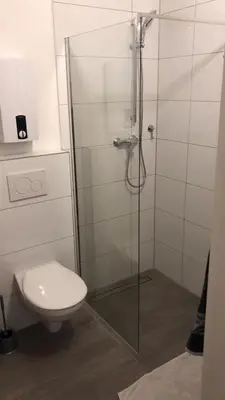 Ein Badezimmer in der Unterkunft 1-Zimmer Gartenwohnung in Speyer
