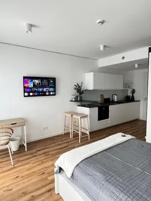 Küche/Küchenzeile in der Unterkunft Neuwertiges Apartment in zentraler Lage