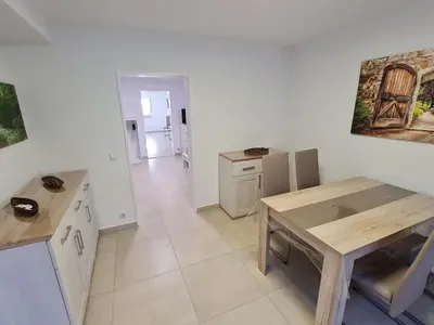 Küche/Küchenzeile in der Unterkunft Schöne helle Wohnung in Malsch
