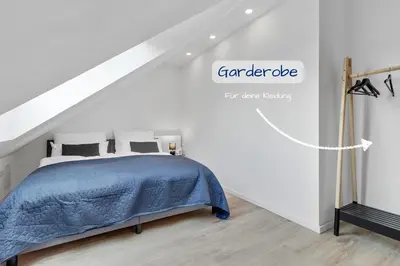 Ein Bett oder Betten in einem Zimmer der Unterkunft 1-6 Personen - Parkplatz - Terrasse - Küche - WLAN - Balkon