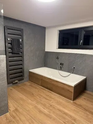 Ein Badezimmer in der Unterkunft Spessart Chalet