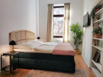 Ein Bett oder Betten in einem Zimmer der Unterkunft Zen Apartment - 2 bedrooms - kitchen - balcony