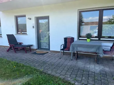 Ein Sitzbereich in der Unterkunft Weitblick 2