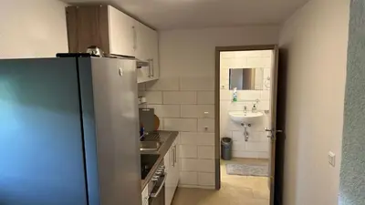 Ein Badezimmer in der Unterkunft Hasenmühle