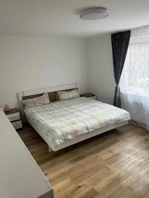 Ein Bett oder Betten in einem Zimmer der Unterkunft Ferienhaus im Schwarzwald