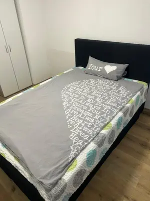 Ein Bett oder Betten in einem Zimmer der Unterkunft Ferienhaus im Schwarzwald