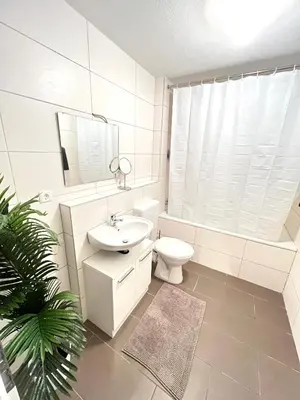Ein Badezimmer in der Unterkunft City Appartement direkt am Schloss!