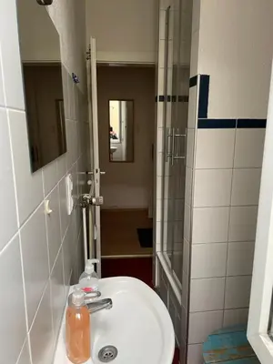 Ein Badezimmer in der Unterkunft Holländers Apartment