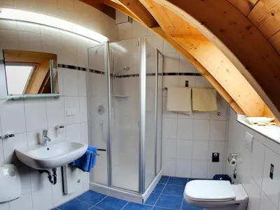 Ein Badezimmer in der Unterkunft Gästehaus Ritter