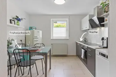 Küche/Küchenzeile in der Unterkunft Wohnung in Wachenheim