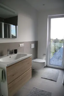 Ein Badezimmer in der Unterkunft Modernes City-Apartment