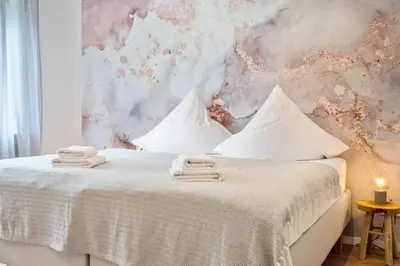 Ein Bett oder Betten in einem Zimmer der Unterkunft Casa Aguila - Viernheim