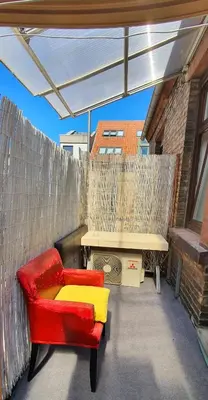 Ein Sitzbereich in der Unterkunft Premium Studio in zentraler Lage Mannheims