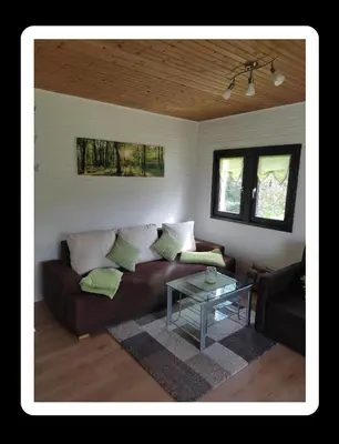 Ein Sitzbereich in der Unterkunft Landhaus Westrich