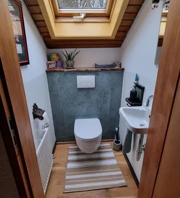 Ein Badezimmer in der Unterkunft Ferienwohnung Am Kirchberg