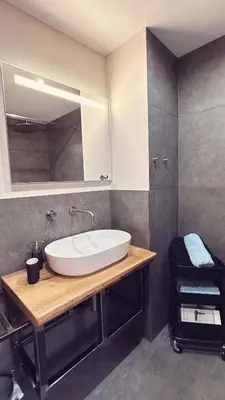 Ein Badezimmer in der Unterkunft Heimatliebe Wohnung FÜNF