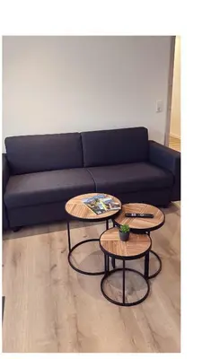 Ein Sitzbereich in der Unterkunft Heimatliebe Wohnung FÜNF