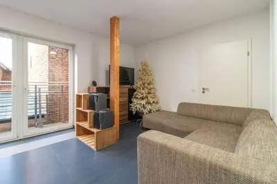Ein Sitzbereich in der Unterkunft Maisonette-Wohnung mit 5 Schlafzimmern