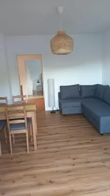 Ein Sitzbereich in der Unterkunft Ferienwohnung Villa Portugal