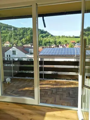 Ein Balkon oder eine Terrasse in der Unterkunft Ferienwohnung Villa Portugal