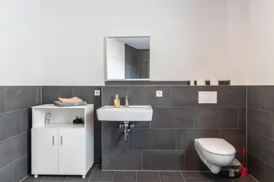 Ein Badezimmer in der Unterkunft 105qm Wohnung für max. 7 Personen