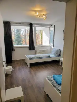 Ein Bett oder Betten in einem Zimmer der Unterkunft L8 Street Monteurwohnung - Karlsruhe