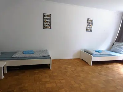 Ein Bett oder Betten in einem Zimmer der Unterkunft L8 Street Monteurwohnung - Karlsruhe