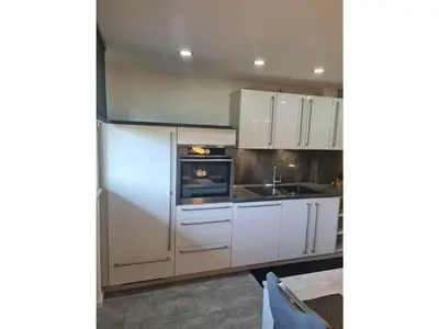Küche/Küchenzeile in der Unterkunft Holiday apartment Glockenhorn