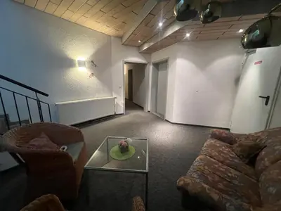 Ein Sitzbereich in der Unterkunft Hotel Cronberger Hof